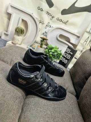 Adidas Beige Gold Laceless Velcro Strap Lifestyle Sneakers 19