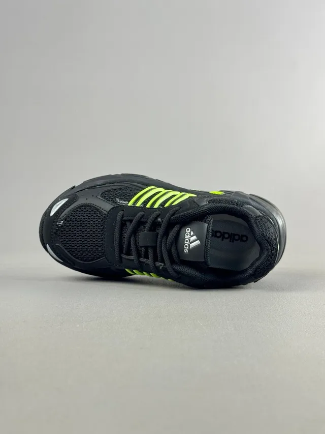 Adidas Preto Verde Solado Intermediário Malha-Sintético Híbrido Superior Tênis Chunky 11