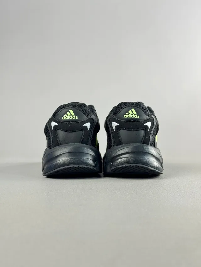 Adidas Preto Verde Solado Intermediário Malha-Sintético Híbrido Superior Tênis Chunky 13