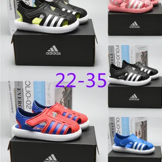 Adidas Sandales Casuales Noires Vertes Ouvertes à l'orteil avec Sangle