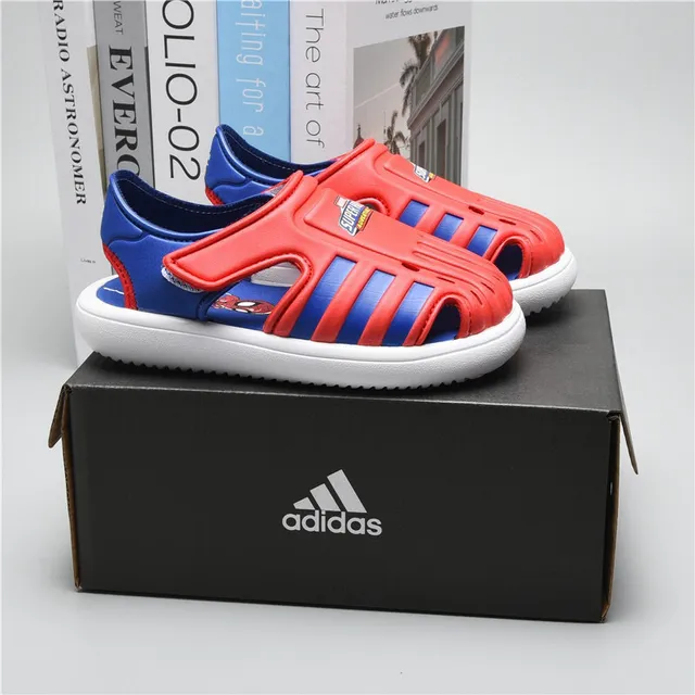 Adidas Sandales Casuales Noires Vertes Ouvertes à l'orteil avec Sangle 4