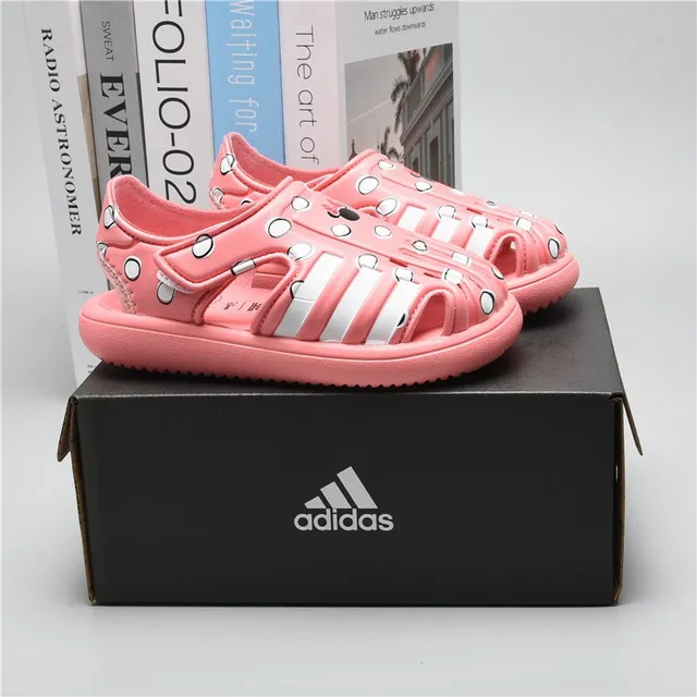 Adidas Sandales Casuales Noires Vertes Ouvertes à l'orteil avec Sangle 5