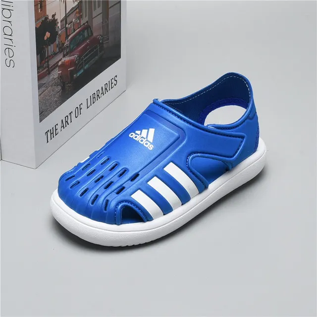 Adidas Sandales Casuales Noires Vertes Ouvertes à l'orteil avec Sangle 7