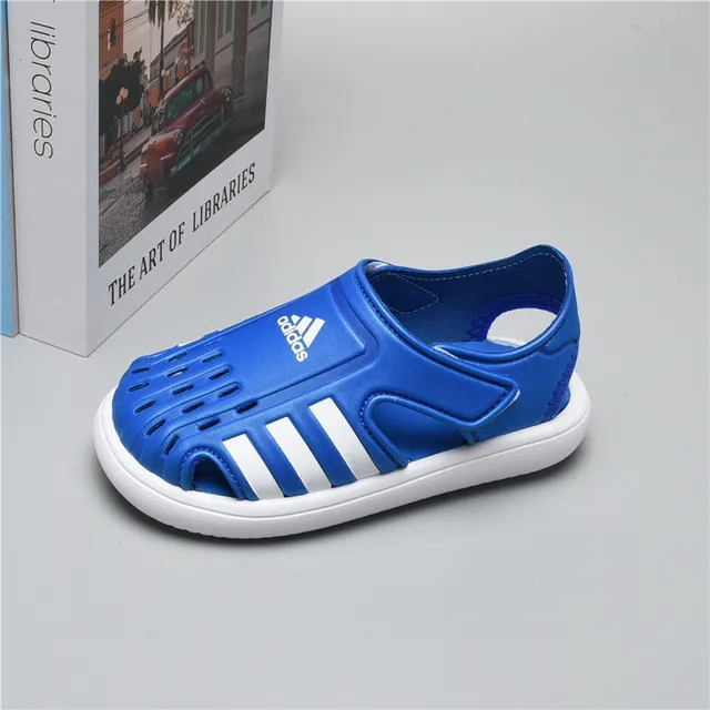 Adidas Sandales Casuales Noires Vertes Ouvertes à l'orteil avec Sangle 8