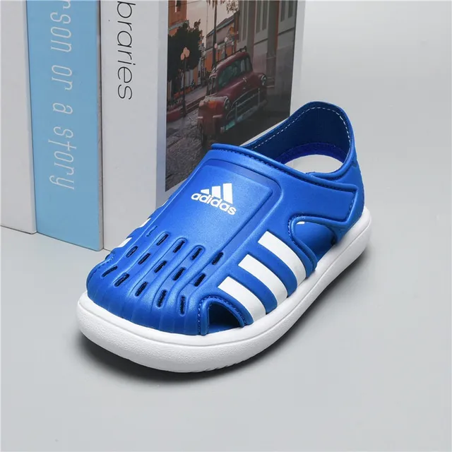 Adidas Sandales Casuales Noires Vertes Ouvertes à l'orteil avec Sangle 10