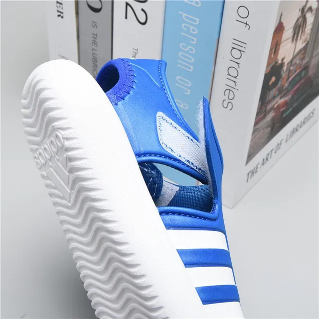 Adidas Sandales Casuales Noires Vertes Ouvertes à l'orteil avec Sangle 12