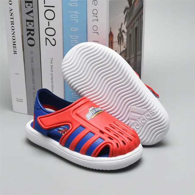 Adidas Sandales Casuales Noires Vertes Ouvertes à l'orteil avec Sangle 21