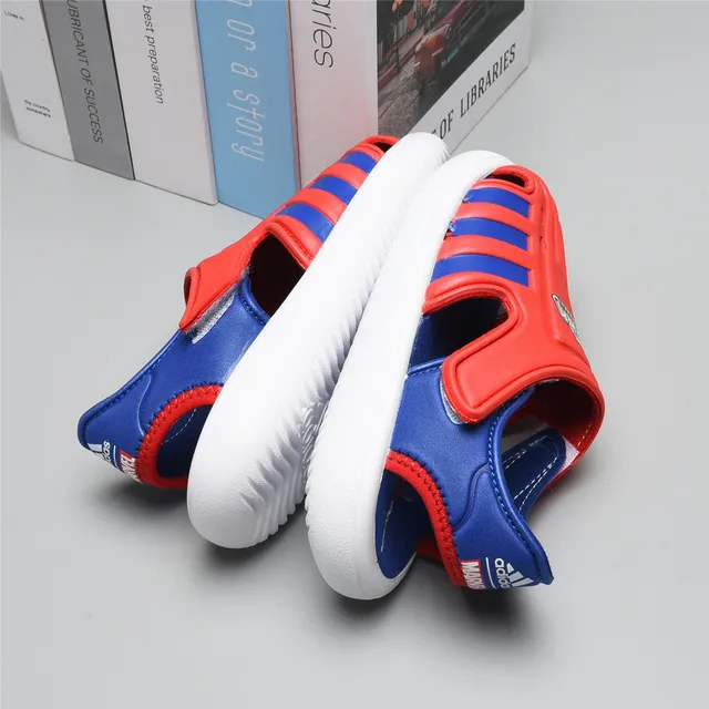 Adidas Sandales Casuales Noires Vertes Ouvertes à l'orteil avec Sangle 22