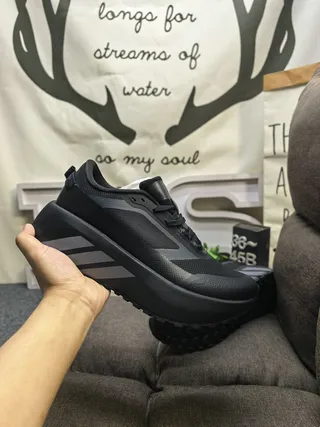 Adidas Black White Chunky Platform Sole Mesh-and-Synthetic Upper Lifestyle Sneakers 15