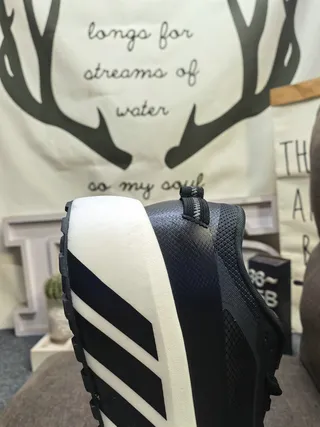 Adidas Black White Chunky Platform Sole Mesh-and-Synthetic Upper Lifestyle Sneakers 23