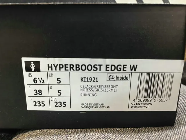 Adidas Black White Knit Upper Segmented Foam Midsole Lifestyle Sneakers 2