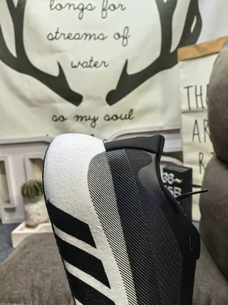 Adidas Black White Knit Upper Segmented Foam Midsole Lifestyle Sneakers 3