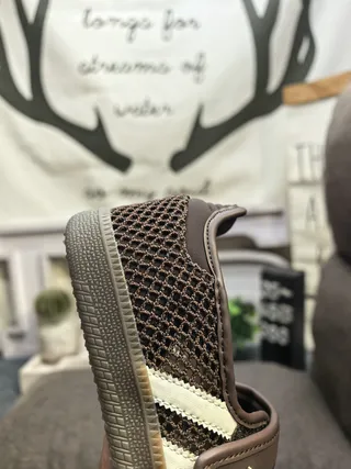 Adidas Brown White Laceless Mary Jane-Inspired Mesh Upper Lifestyle Sneakers 3