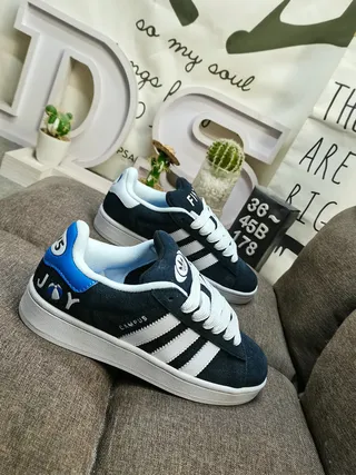 Adidas Campus Navy and Blue Suede Lifestyle Sneakers 9