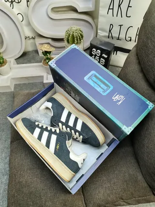 Adidas Campus Navy Blue Suede White Stripe Lifestyle Sneakers 3