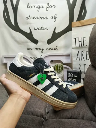 Adidas Campus Navy Blue Suede White Stripe Lifestyle Sneakers 6