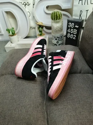 Adidas Campus Tan and Neon Lime Green Lifestyle Sneakers 6