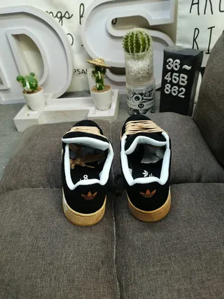 Adidas Campus Tan and Neon Lime Green Lifestyle Sneakers 18