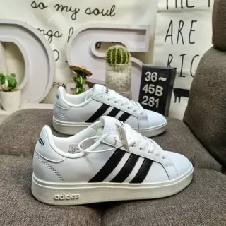 Adidas Campus White and Black Lifestyle Sneakers