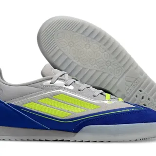 Adidas Copa Gray Blue Low-Top Synthetic Upper Indoor Soccer Shoes