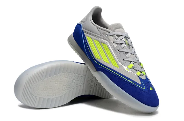 Adidas Copa Chaussures de football indoor gris bleu low-top upper synthétique 4
