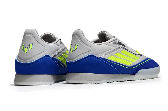 Adidas Copa Chaussures de football indoor gris bleu low-top upper synthétique 5