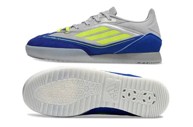 Adidas Copa Chaussures de football indoor gris bleu low-top upper synthétique 6
