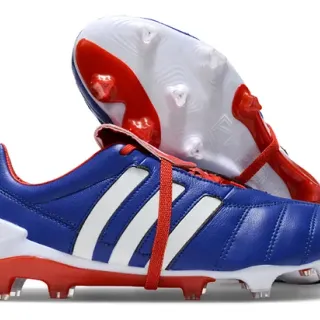 Adidas Copa Mundial Blue White Red Firm-Ground Soccer Shoes