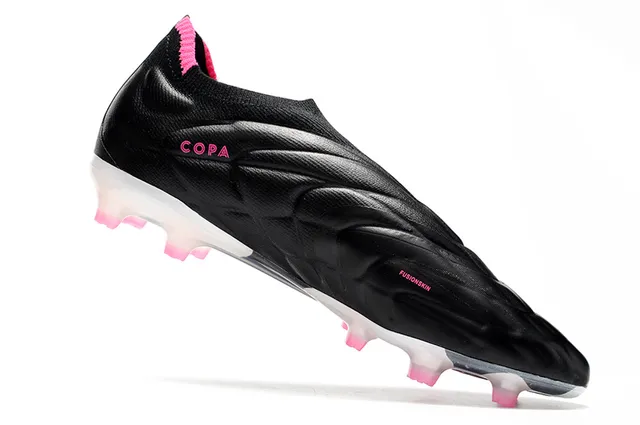 Adidas Copa Pure Full Knit FG Noir Blanc Rose Terrain ferme Chaussures de football 11