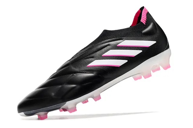 Adidas Copa Pure Full Knit FG Noir Blanc Rose Terrain ferme Chaussures de football 12