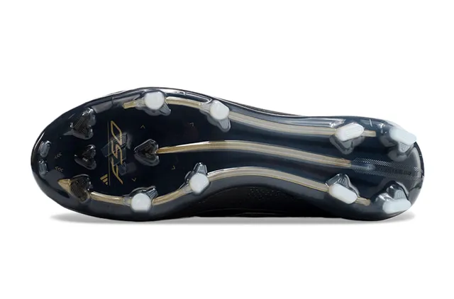 Adidas F50 Black and Iridescent Blue Firm-Ground Soccer Shoes 6
