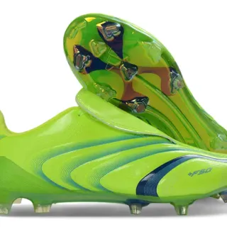 Adidas F50 Lime Green Blue Wave Firm-Ground Soccer Shoes
