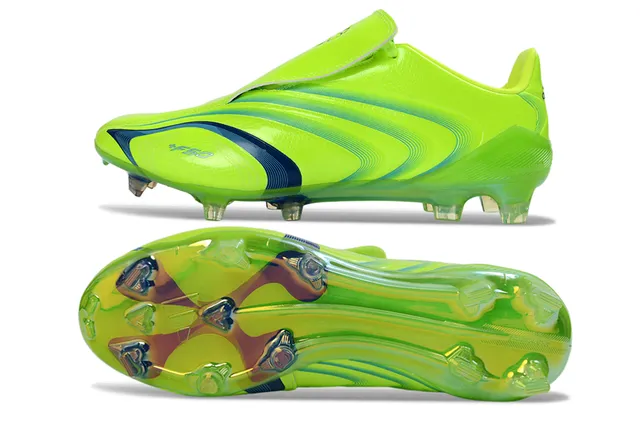 Adidas F50 Lime Green Blue Wave Firm-Ground Soccer Shoes 6