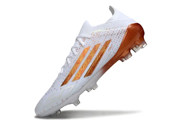 Adidas F50 White Orange Low-Cut Molded-Stud Firm-Ground Soccer Shoes 3