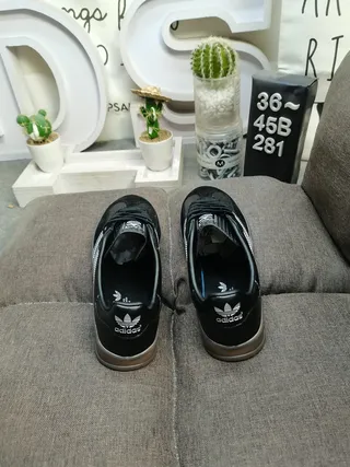Adidas Gazelle Black and Silver Metallic Lifestyle Sneakers 8
