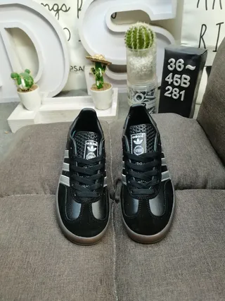 Adidas Gazelle Black and Silver Metallic Lifestyle Sneakers 10