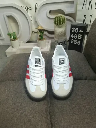 Adidas Gazelle Hello Kitty Collaboration Gray Red Lifestyle Sneakers 10