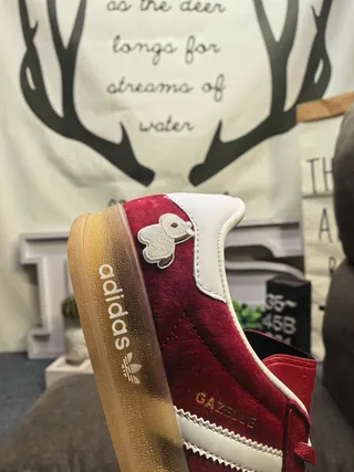 Adidas Gazelle Red Suede Lifestyle Sneakers 3