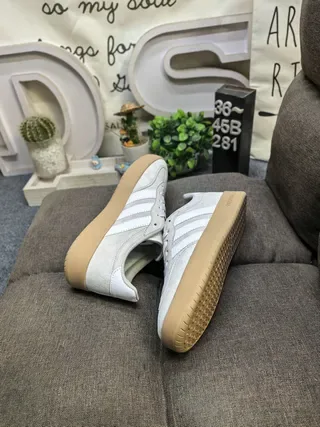 Adidas Gray Beige Low-Top Suede Upper Lifestyle Sneakers 6