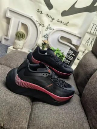 Adidas HyperBoost Black and Pink Running Shoes 9