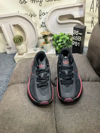 Adidas HyperBoost Black and Pink Running Shoes 10