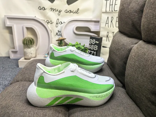 Adidas Hyperboost Neon Lime Green Lifestyle Sneakers 21