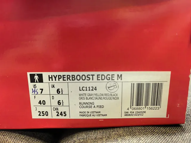 Adidas Hyperboost White Gray Multicolor Running Shoes 22