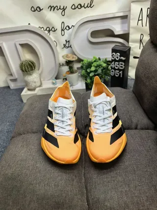 Adidas Lightstrike Pro Orange and Cream Running Shoes 10