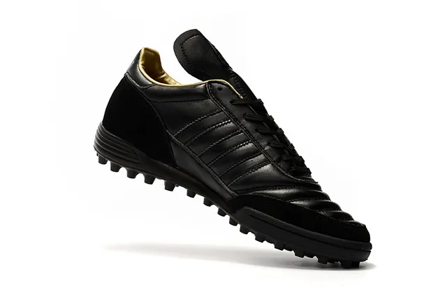 Adidas Mundial Team Branco e Cinza Dourado Gramado Sapatos de Futebol 7