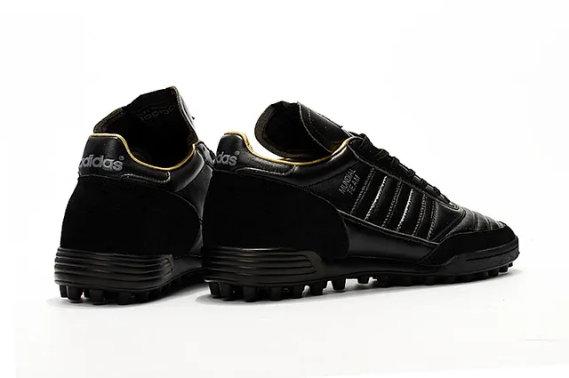 Adidas Mundial Team Branco e Cinza Dourado Gramado Sapatos de Futebol 12