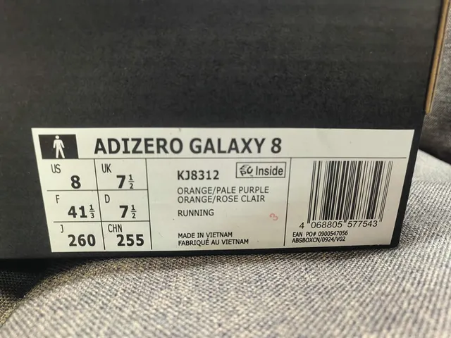 Adidas Chaussures de course avec upper en tricot orange argent, semelle intermédiaire sculptée avec arêtes 2