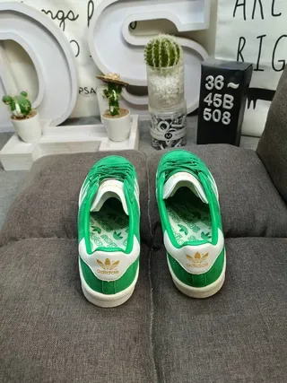 Adidas Originals Campus Green Suede Lifestyle Sneakers 8