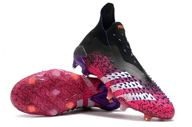 Adidas Predator Accuracy Crackle Pink Black Purple Firm-Ground Chaussures de football 4