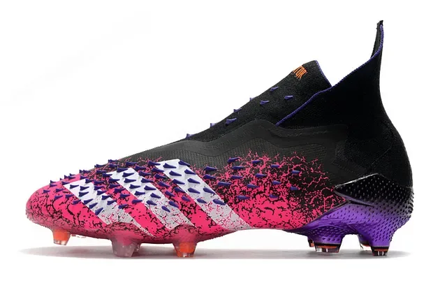 Adidas Predator Accuracy Crackle Pink Black Purple Firm-Ground Chaussures de football 8